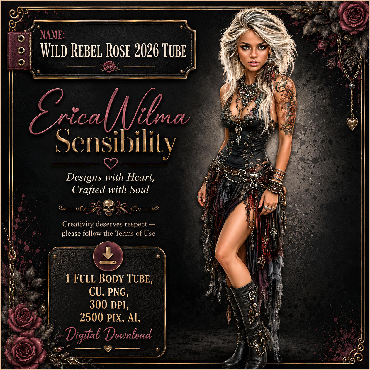 (image for) EW AI Tube - Wild Rebel Rose 2026